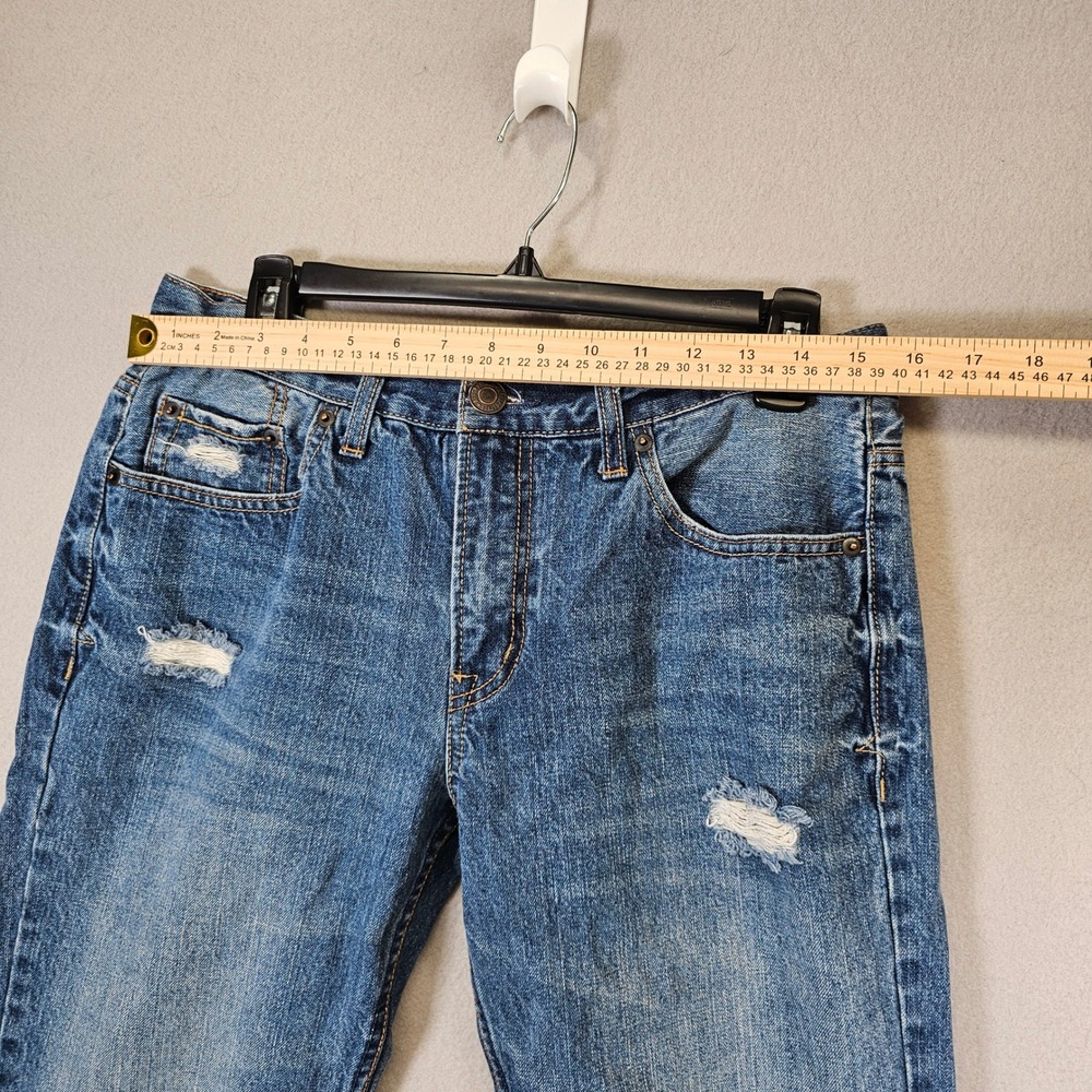 Aeropostale Mens Straight Leg Distressed Medium Wash Denim‎ Blue Jeans 32x28 - Picture 3 of 12